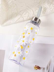 1 pieza Botella de agua para fitness, recipiente de bebida portátil con aislamiento y a prueba de fugas, adecuado para campamento, senderismo, gimnasio, actividades al aire libre y regalos de cumpleaños