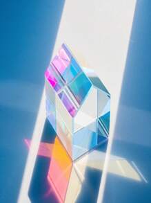 Optisches Glas X-Würfel Prisma - RGB Farbseparation, Farbmischung, Glasfasermaterial, Bildungsgeschenk, optisches Experiment Kristallglas Sonnenfänger Licht Würfel - Geschenk für Feiertage