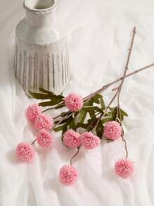 1 件 5 朵蒲公英人造花，秋色，适用于客厅、餐桌、家居装饰、秋季装饰、秋季