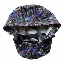 Floral Print Casual Polyester Work Cap, Multi-Seasonal Sports Hat - Plus Size Ribbon Hat - View 10