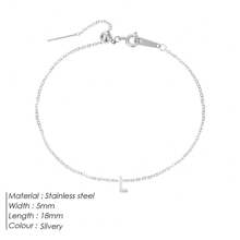 Cadena brazalete DIY de 26 letras para mujeres, accesorio de joyería, de acero inoxidable de alta calidad, a la moda y personalizado