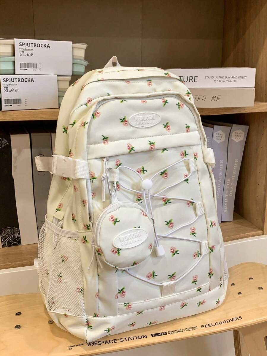 Set de 2 mochilas de gran capacidad para mujer - Blanco - Ver 1