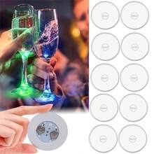 Self-Adhesive Bottle Lights, Each Set Comes With 4 SMD LEDs - Stick Onto Bottle Bottom For Bottle Illumination - 7 Lighting Functions - Highlight For Any Party - Multicolor - View 13