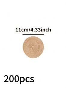 1/4/6/12 Pezzi di Tovagliette Americane stile Bohémien intrecciate, Tondo Monocromatiche Tappetini da Tavola per Decorazione Cucina, Adatte per Feste, Feste di Compleanno, Stile Vintage e Campagnolo, Pranzo all'Aperto, Decorazioni per la Casa in Tutte le Stagioni