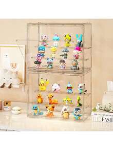 1 件透明防尘展示柜，收藏品小雕像、玩偶、模型、珠宝、化妆品展示柜
