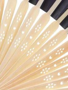 1 pieza Abanico plegable en blanco, Abanico para pintar y decorar a mano con graffitis coloridos para niños, Adecuado para decoración diaria y fiestas, Excelente como regalo para estudiantes y utilería para espectáculos - Multicolor - Ver 9