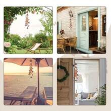 1 paquete de carillón de viento con mariposa de metal, carillones de viento para exteriores, decoración de jardín y patio, regalo conmemorativo, decoración de puerta frontal y sendero del patio, decoración de fiesta de verano, decoración de patio trasero - Multicolor - Ver 7