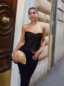 Women Tank Tops & Camis - Black - View 3