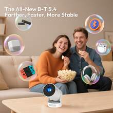 XGODY Gimbal 3S Portable Projector Equipped With Android 11, Dual WiFi 6, 12000 Lumens, Low Noise, 180° Angle Adjustment Home Theater Mini Projector, A New Smart Entertainment Experience!