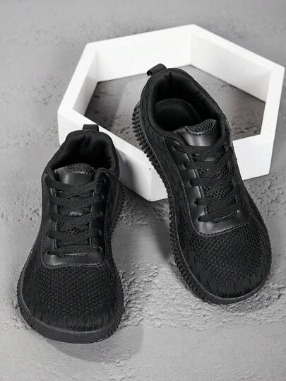 TOLLN زوج من أحذية رياضية كاجوال للنساء ذات لون أحادي من قماش مناسبة للارتداء اليومي والرياضة والخارج، مناسبة للربيع والصيف