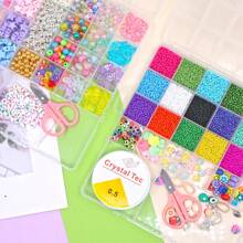 1 juego de pulsera de cuentas nueva, estilo casual y bonito, varios estilos a juego, estilo niña, colgante, arte decorativo, regalo para amigas, cuentas hechas a mano, ideal para uso diario y para regalar, crea tu propia pulsera a tu gusto.