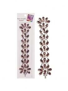 INS Music Festival Rhinestone Makeup Hair Jewels - Brow Gems, Forehead Crystals, European And American Hair Accessories, Suitable For Parties, Gatherings, Makeup And Costume Balls