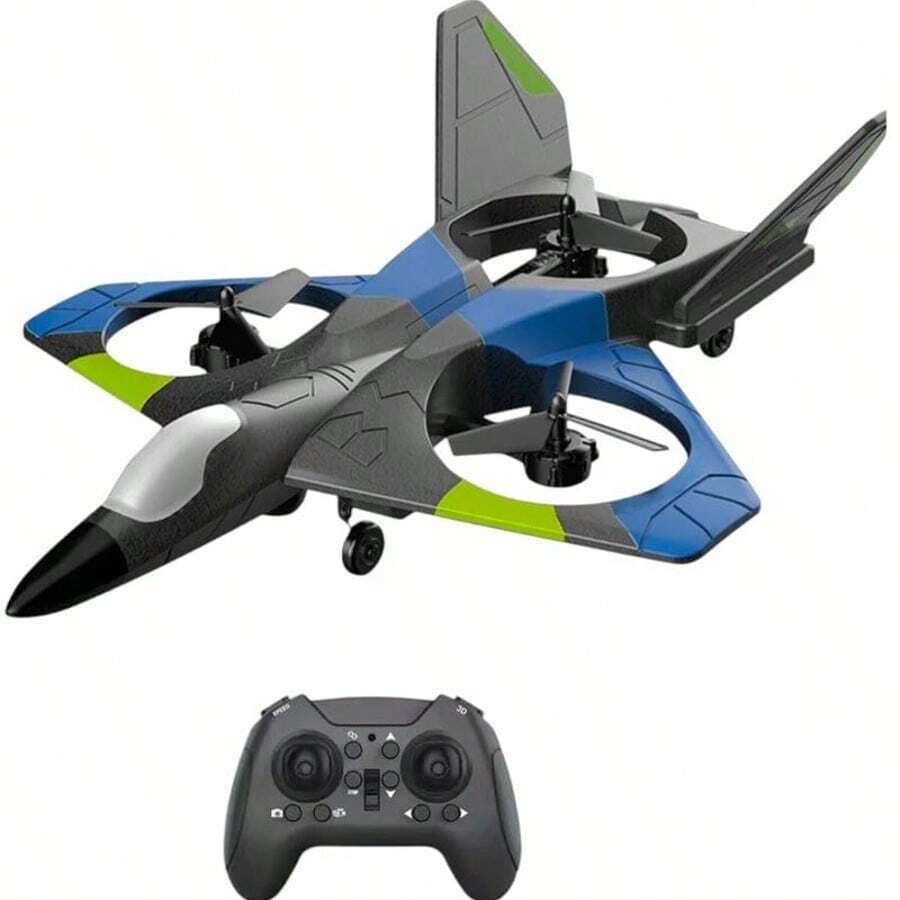 2025 遥控 V17 战斗机滑翔机，EPP 泡沫电动遥控飞机玩具，生日、圣诞节、万圣节、儿童节、复活节礼物