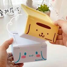 Sanrio 3pcs/Sanrio Hello Kitty Y2K Desktop Clamshell Storage Box Kuromi My Melody Cinnamoroll Pochacco Jewelry Box Trash Storage Box Gifts