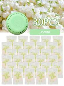 30 Pieces Of Long-Lasting Fragrant Air Freshener With Additional Outer Shell - Single-Colour Aromatic Air Freshener Discs For Homes, Cars, Bathrooms, Bedrooms, Closets And Toilets.