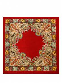 1 pezzo Foulard quadrato in stile paisley per donna, moda versatile per danza di strada, feste, ciclismo, bracciale, fascia, cravatta da collo, decorativo in seta, adatto per uso quotidiano in tutte le stagioni