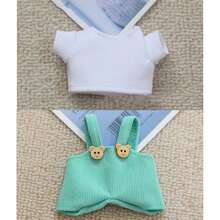 [Nur Kleidung] LABOBU Zubehör Puppenkleidung 15cm LABOBO Figur Latzhose LBB Plüschpuppen Shorts - Verschiedenfarbig - Übersicht 7