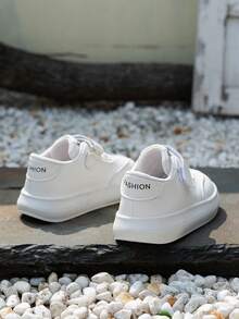 Tênis Esportivos para Bebês, Tênis Casuais Brancos para Crianças, Sapatos Planos para Meninos/Meninas, Primavera/Outono