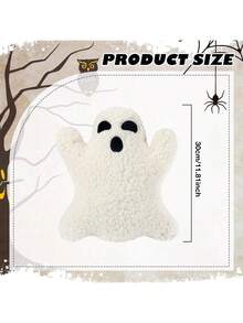 万圣节幽灵枕头派对装饰鬼形靠垫万圣节快乐填充家居装饰怪异装饰抱枕沙发床卧室室内 - 彩色 - 查看 5