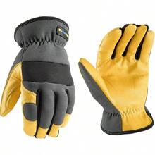 nuevoWells Lamont HydraHyde - Guantes de trabajo híbridos de palma de piel resistentes al agua, talla XXL 3241XX, gris - gris - Ver 2