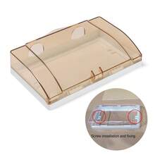 1 pieza Protector de enchufe doble tipo 86 Caja de seguridad para niños Caja impermeable Suministros de baño