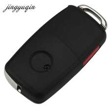 Carcasa plegable para llave remota con hoja sin cortar de 2/3/4 botones para VW Golf, Passat, Polo, Jetta, Touran, Bora, Sharan - Múltiples estilos - Ver 2