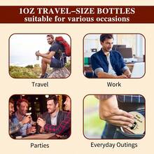 Goiple 1/2/5/7件套胡须护理套装，包含胡须洗发水、胡须滋养油、胡须增厚油、胡须膏、胡须刷、胡须梳、胡须填充笔，软化并滋润胡须，清洁和护理胡须，是送给男友、兄弟、父亲、丈夫的理想礼物（檀香） - 黑色 - 查看 7