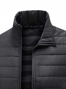 男士立领无袖保暖外套 | 绗缝羽绒服 | 轻薄保暖加厚上衣 | 街头时尚外套