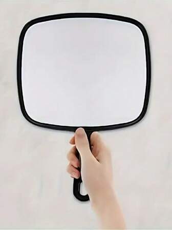 1 pieza Espejo de maquillaje grande de mano, espejo grande montado en la pared, conveniente para usar en el baño, la sala de estar, espejo de tocador