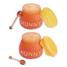 ColourPop X  Lip Scrub Mask Set Vegan CrueltyFree Lip Care Duo Exfoliates Moisturizes Softens Enriched With A Honey Flavor Hunny Pot 2 Count 88am - 如圖 - 查看 1