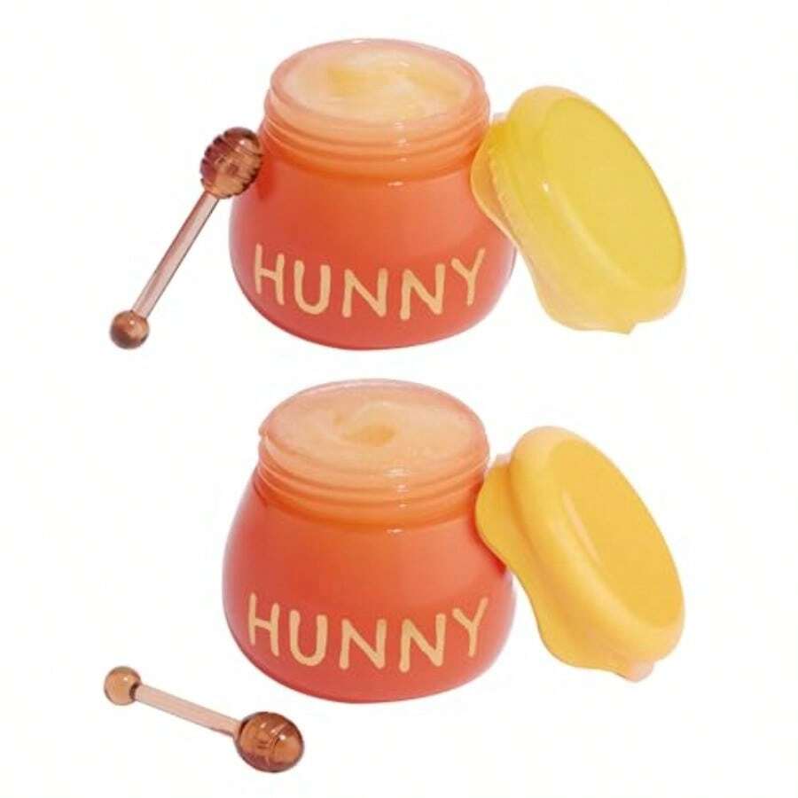 ColourPop X  Lip Scrub Mask Set Vegan CrueltyFree Lip Care Duo Exfoliates Moisturizes Softens Enriched With A Honey Flavor Hunny Pot 2 Count 88am - 如圖 - 查看 1