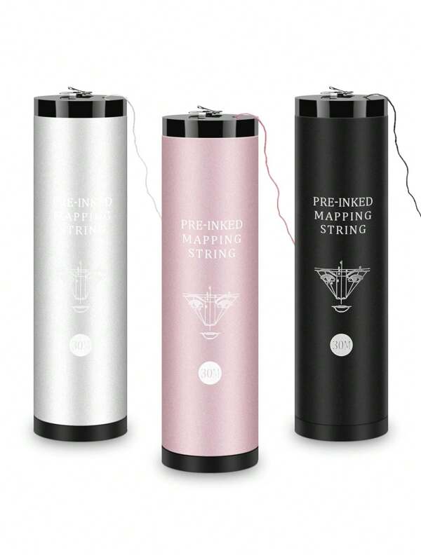 1pc White/Black/Pink Microblading Mapping String Permanent Makeup Pre-Inked Eyebrow Marker Thread Brow Positioning