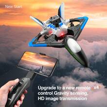 2025 遥控 V17 战斗机滑翔机，EPP 泡沫电动遥控飞机玩具，生日、圣诞节、万圣节、儿童节、复活节礼物