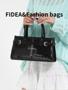 新款时尚斜挎包，简约优雅 PU 皮革都市时尚斜挎包，百搭复古风格单肩包，适合通勤和日常使用