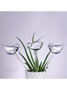 3 Stücke selbstbewässernde vogelförmige Blumenzwiebeln, perfekt für automatische Blumenbewässerung & Gartengeräte für Zuhause, Tropfbewässerungsgerät, Balkon Sukkulenten Pflanzenbewässerer, Duschkopf