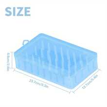 Caja de almacenamiento de hilo de coser de 42 rollos, caja de almacenamiento de set de bordado de plástico PP transparente, portátil de gran capacidad - 42ZXHLan - Ver 2