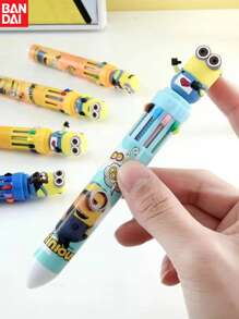 1pc/6pcs Bandai, And Stationery, And Doll Ballpoint Pen, Available In 10 Colors, Multifunctional Ballpoint Pen, Neutral Pen, Extendable 10 Color Pencil, Round Pen Body, Multi-Color Ink, Suitable For Office And School Writing Stationery, Back To School Season Gifts, Perfect Party Gifts&Birthday Surprise Gifts, Ideal For Christmas, Halloween, Thanksgiving Gifts.