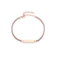 1 Piece Personalized Stainless Steel Bracelet That Can Be Customized With Text Names, Dates, And More. It Is A Fashionable And Versatile Accessory, Suitable For Birthday Gifts To Good Friends, Boyfriends And Girlfriends, Anniversaries, Graduation Gifts, Daily Dates, Wedding Events, And Families
