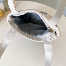 Summer New Fashion Mini Handbag, Double-Sided Gold Thread Embroidered Adorable Women Purse, Tote Bag, Butterfly Design