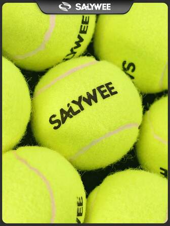 SALYWEE 3/12 High Elasticity Tennis Balls, Durable Rubber Tennis Balls, Outdoor Sports Tennis Accessories Tennis, Pratice Balls High Enhance&Elastic For Training Outdoor Indoor Sport Dog Friendly, Two Colors Available