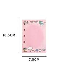 Agenda rilegata a fogli mobili in morbida pelle con brillantini a forma di cuore M5, quaderno colorato da studente, diario con doppio bottone per ragazza, forniture scolastiche, back to school