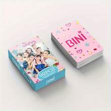 60pcs Mini Photo Cards And 32pcs Stickers Philippine Group BINI Group Collectible Card Stickers Set - Multicolor - View 9