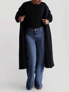 XLLAIS Christmas Season Women Slim Fit Crew Neck Basic Long Sleeve Bodysuit, Casual Everyday Wear - Black - View 9