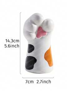 1 pièce Vase en résine avec patte de chat 7 cm x 14 cm, convient pour la décoration intérieure, le jardin extérieur, le balcon, le salon, la salle à manger, l'affichage, applicable pour la vitrine du centre commercial, la décoration de la table à manger, la maison, le rebord de fenêtre, le restaurant rapide, fournisseur de au détail