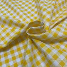 Gorgurinho Fabric 1.50m Wide For Cushions And Towels - Yellow Chess - View 1