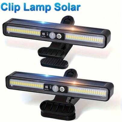 2pcs/1pc Super Bright Solar Powered Landscape Lights With Motion Sensor, Suitable For Yard, Garden, Fence And Outdoor Decor