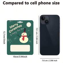 6/12Pcs Christmas Money Holder Wallet, Hanging Tree Ornament With PET Pocket, Cash Gift Card Envelope For Secret Santa Xmas Holiday Party Favors - Christmas Wallet Greeting Cards - View 2