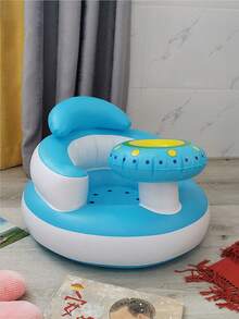 WholeNight 1 件套充气儿童座椅，婴儿学坐椅，落地式儿童座椅 - 内置泵，便携式婴儿座椅，婴儿沐浴座椅，适合 3-36 个月 - 彩色 - 查看 15