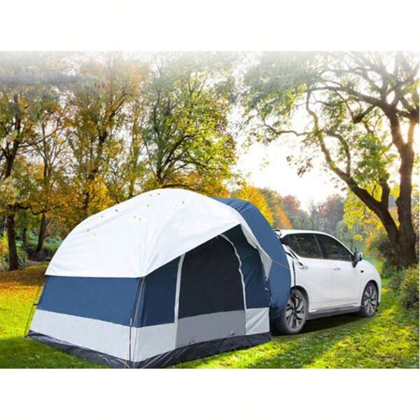 Car tail tent side account outdoor camping car tail tent double-layer SUV car car tent beach tent car pergola