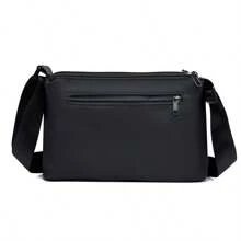 Men's Casual Crossbody Bag, Multi-Color Options, Multi-Zipper Design Side Bag - Multicolor - View 6